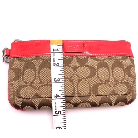 COACH Canvas Signature Wristlet with Card Slots - Picture 7 of 8